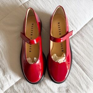 Walter Steiger Patent Leather Vernice Mary Jane Shoes